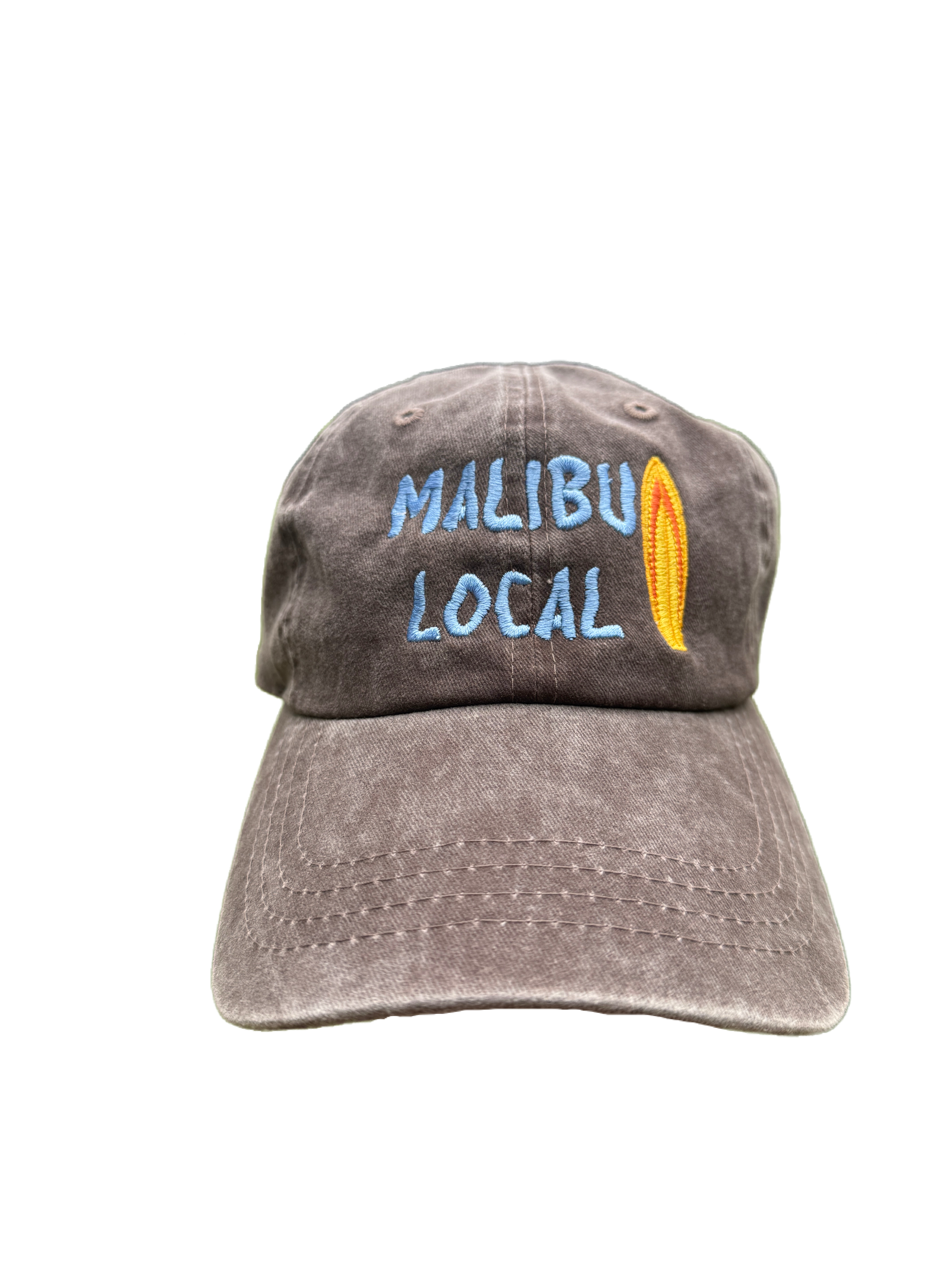 Malibu Local Washed Cotton Dark Brown Unisex Cap