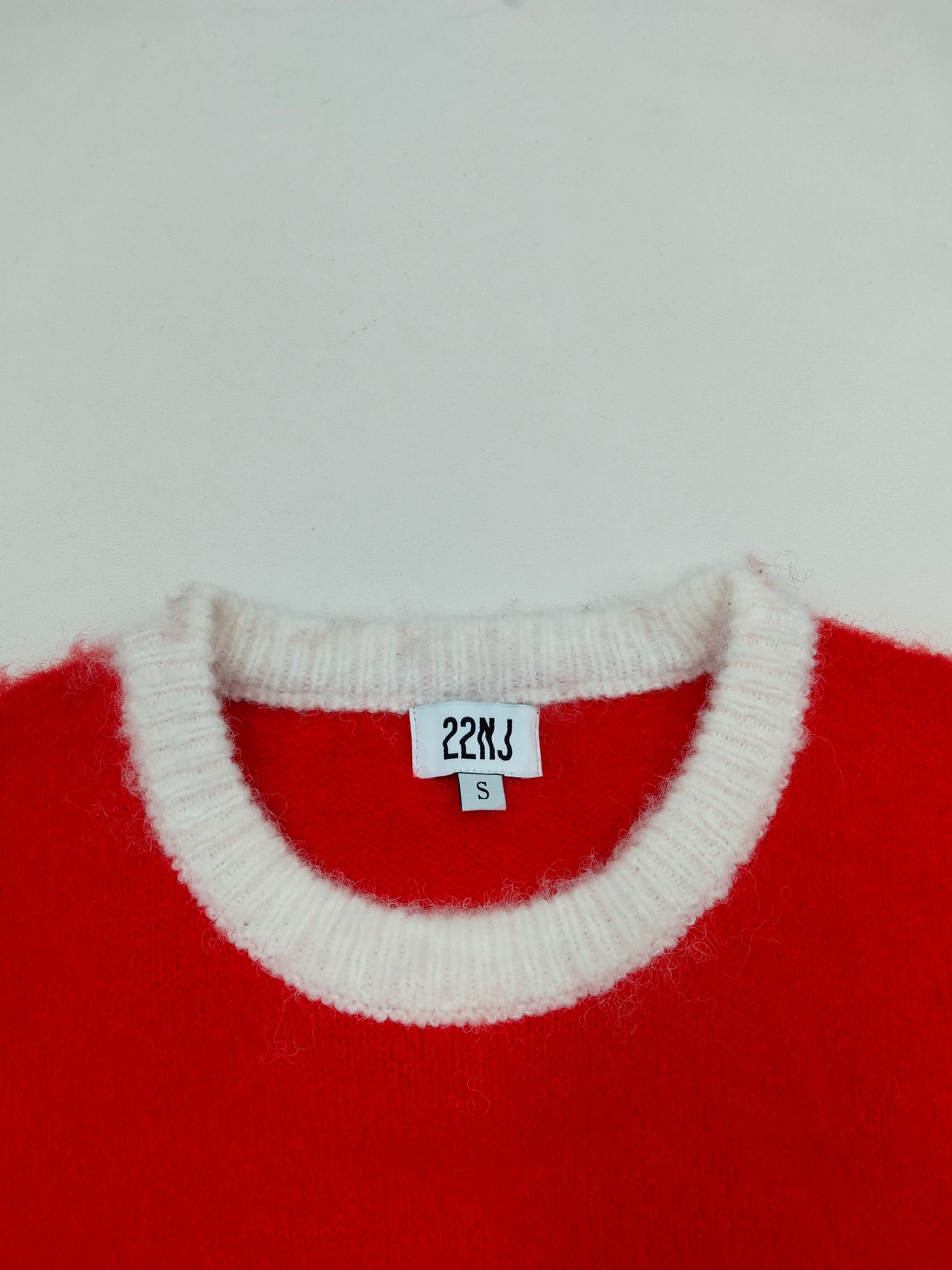 22NJ New York Local Red Unisex Mohair Sweater