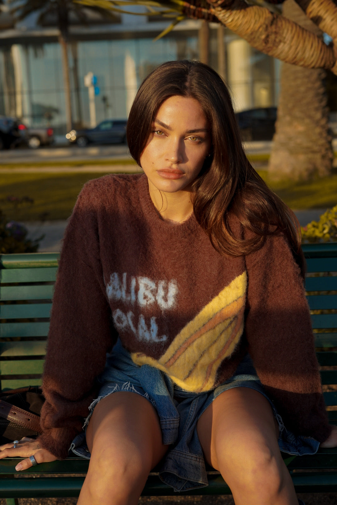 Malibu Local Brown Unisex Mohair Sweater