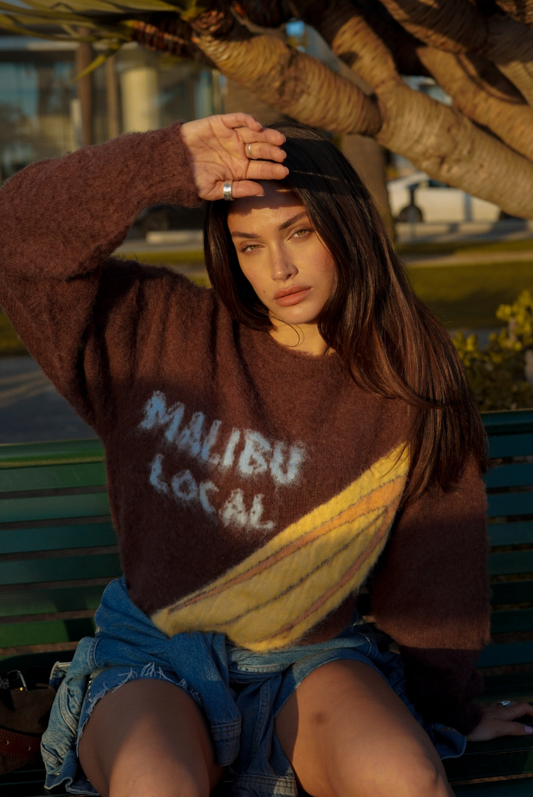 Malibu Local Brown Unisex Mohair Sweater