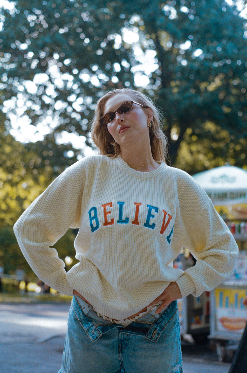 Believe Unisex Cotton Rib Sweater