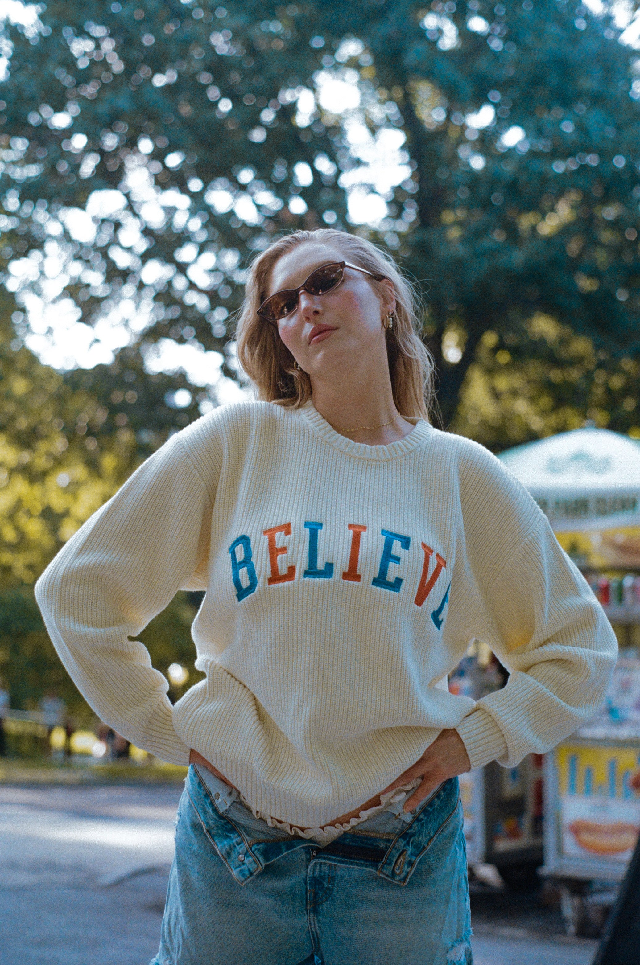 Believe Unisex Cotton Rib Sweater