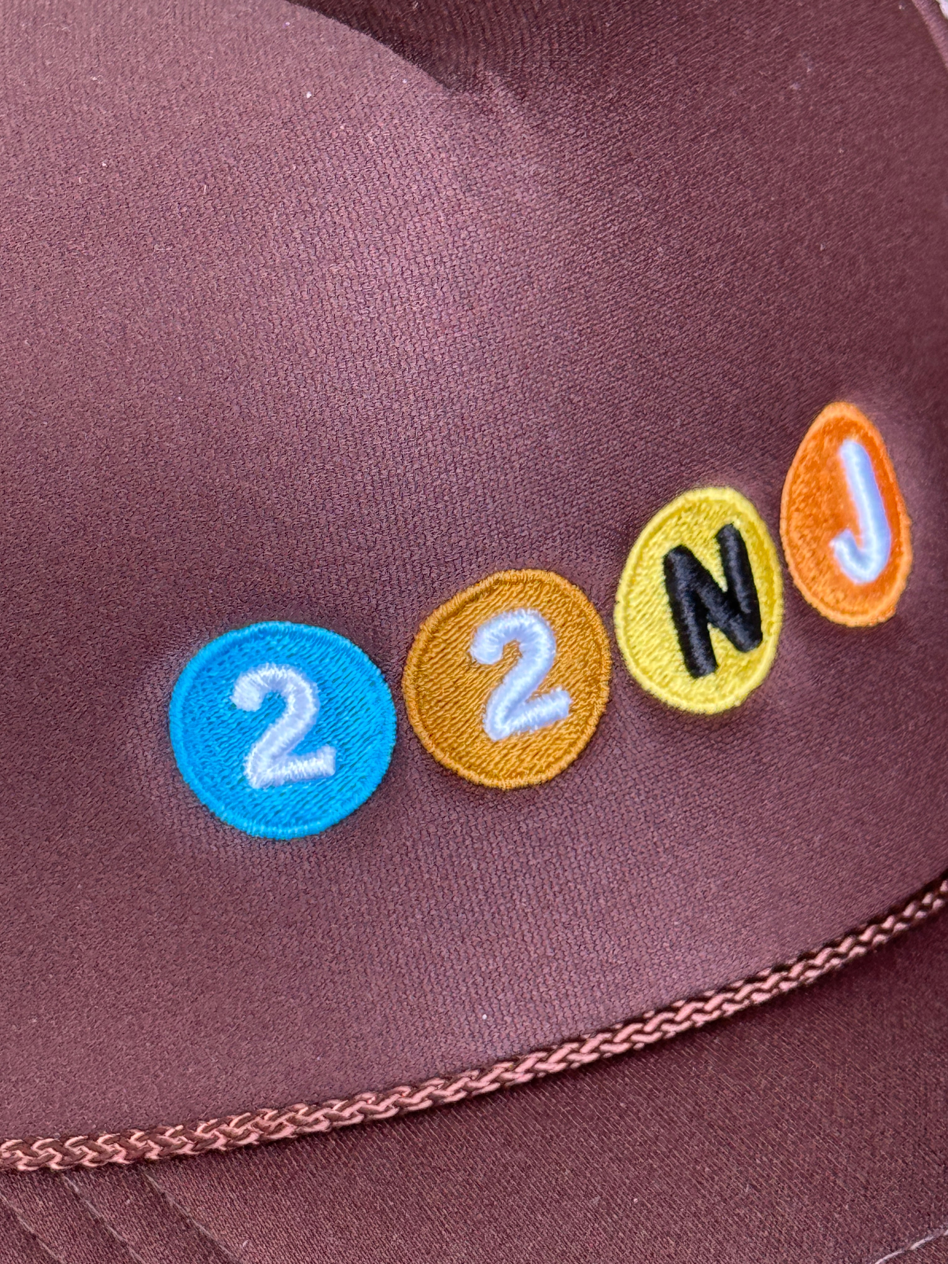 22NJ Subway Brown Trucker Cap