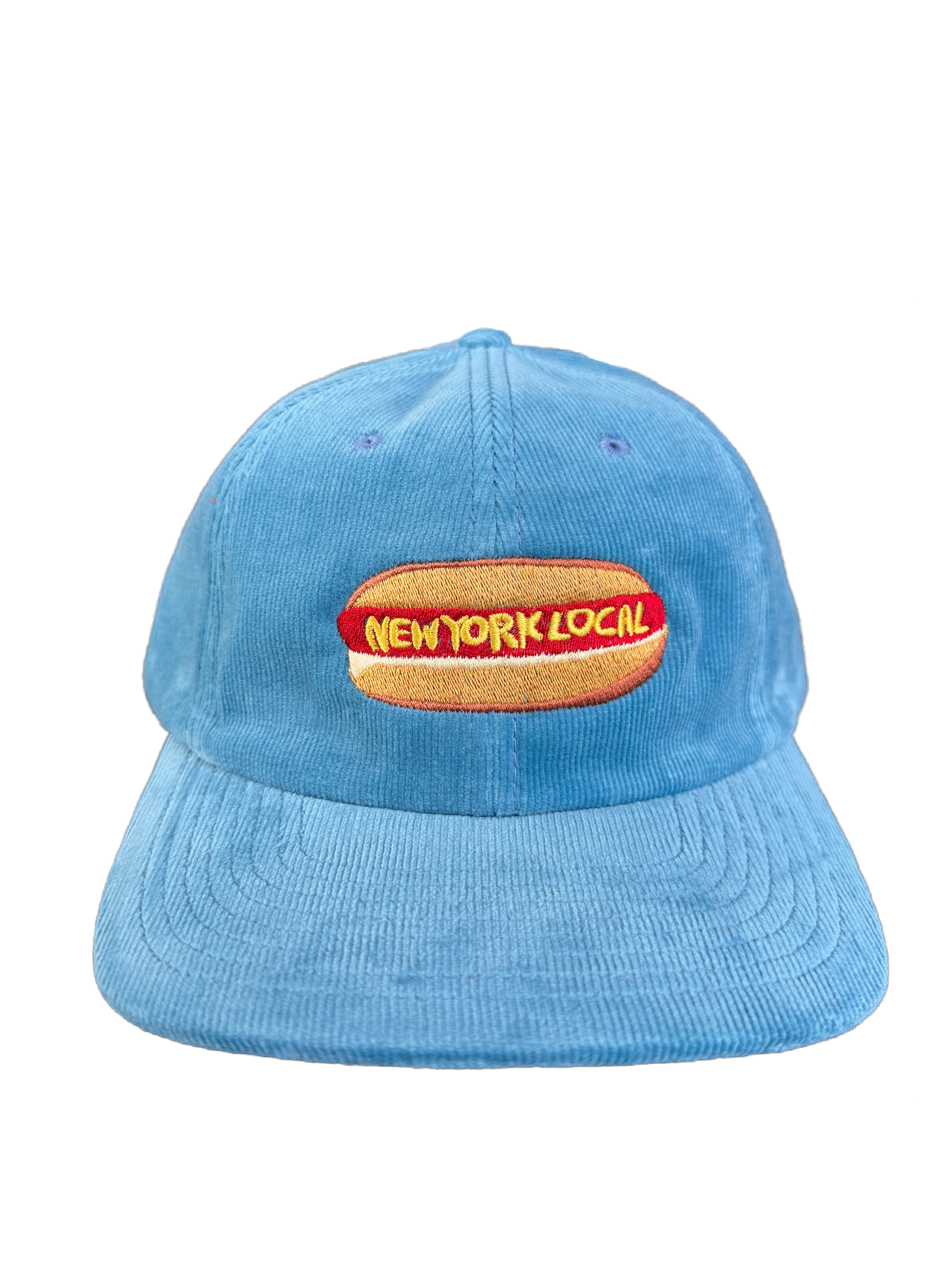 New York Local Hot Dog Corduroy Baby Blue Cap
