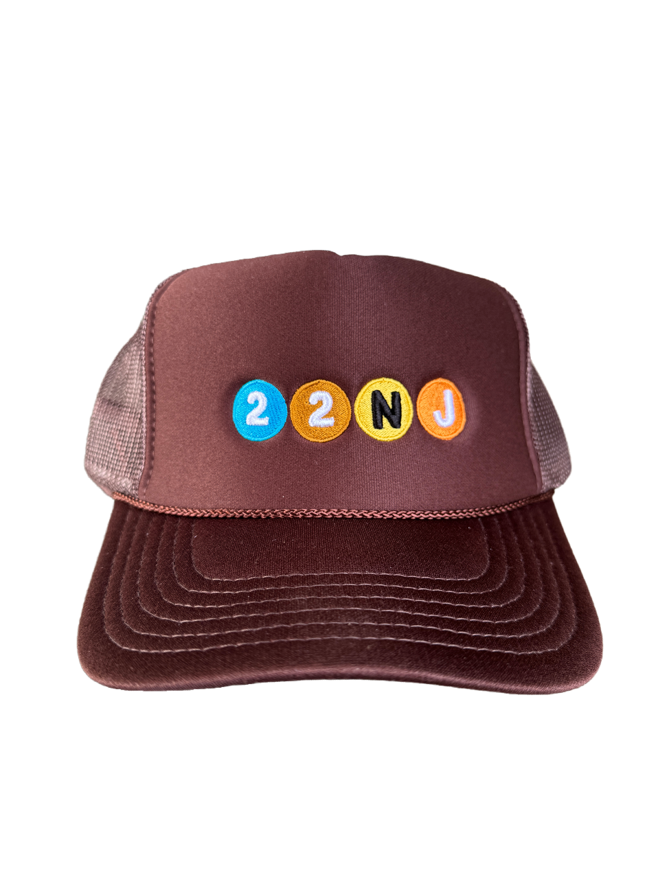 22NJ Subway Brown Trucker Cap