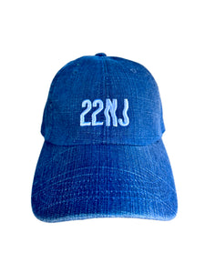 22NJ Washed Denim Cap