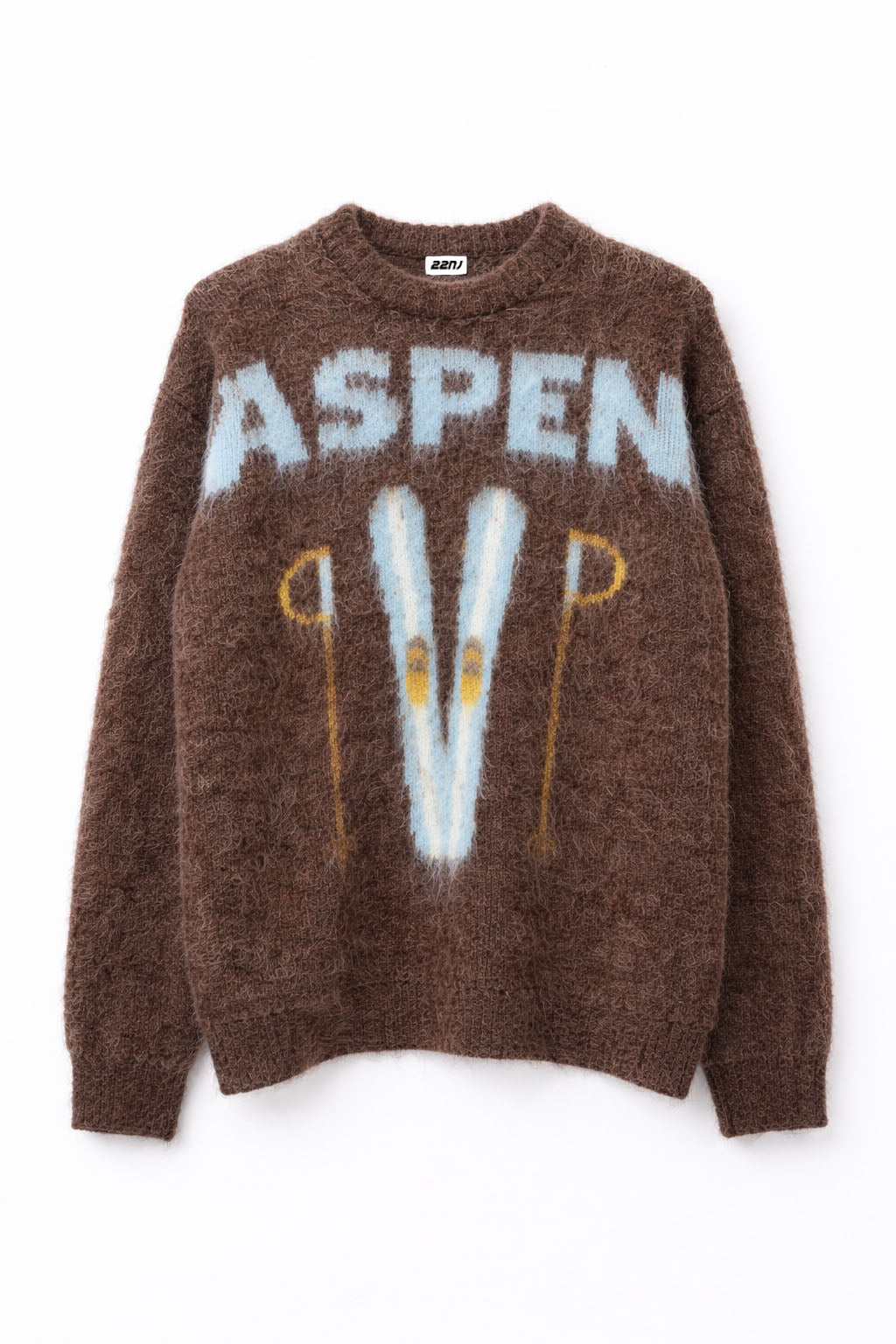 22NJ Aspen Brown Unisex Sweater