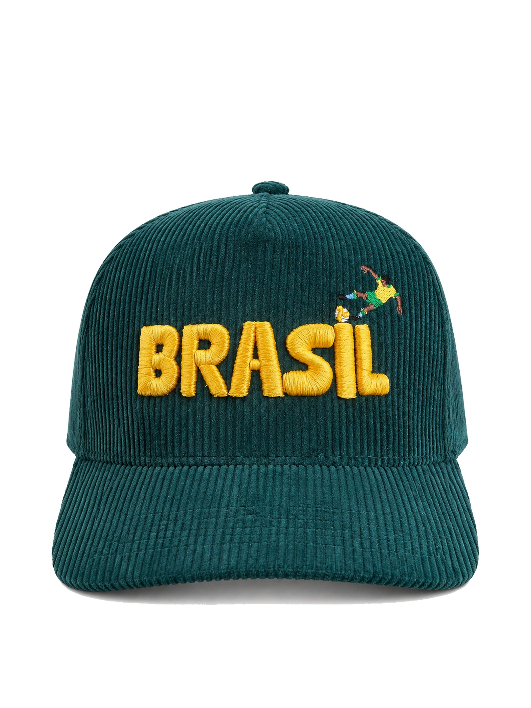 Brasil 2026 World Cup Green Unisex Corduroy Cap