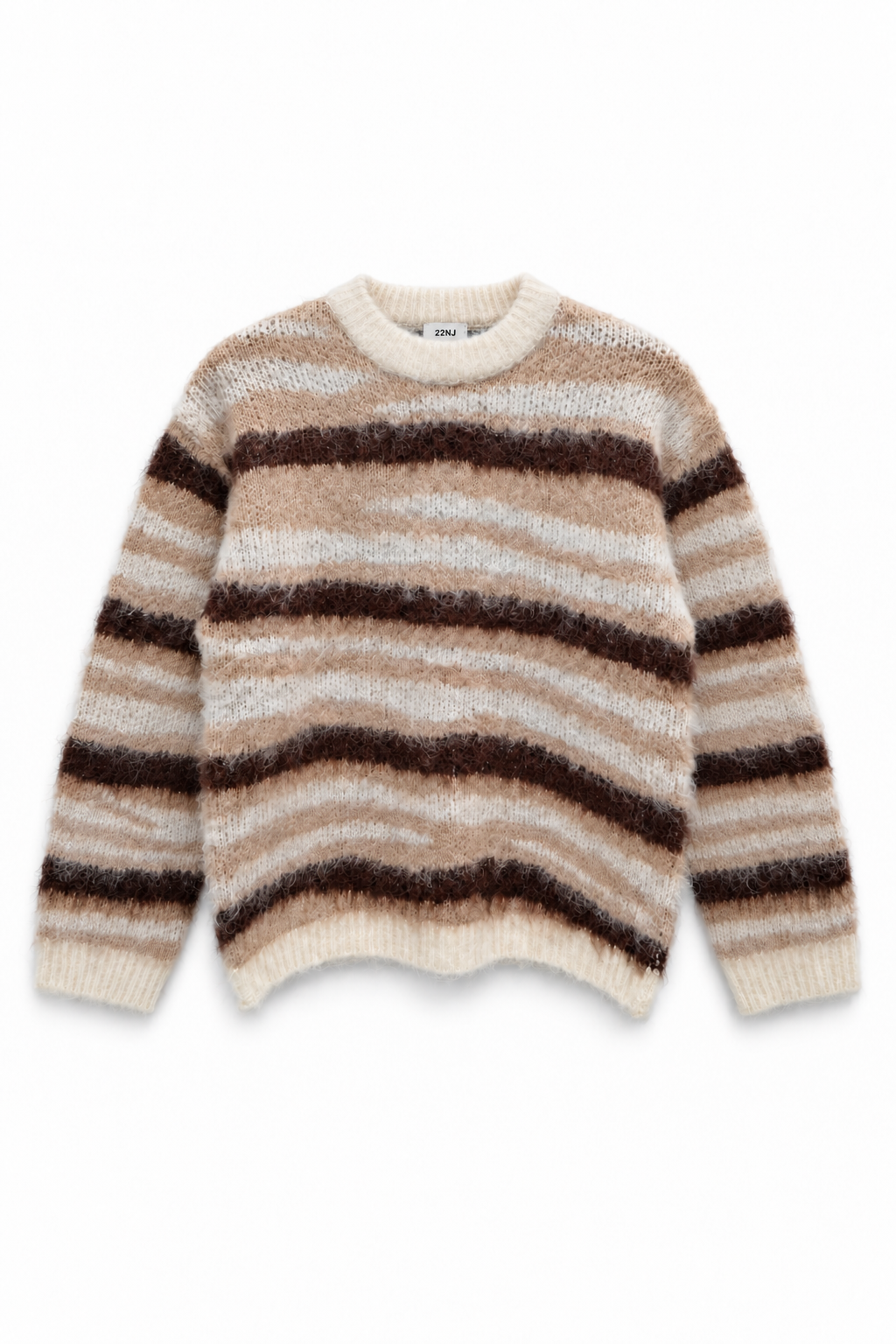 Dune Striped Mohair Sweater – front