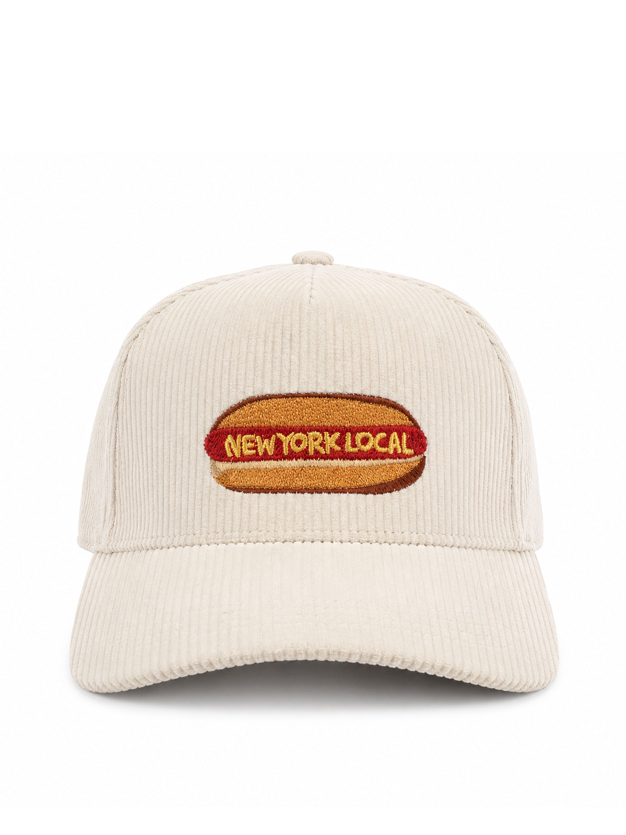 New York Local Hot Dog Corduroy Cream Cap