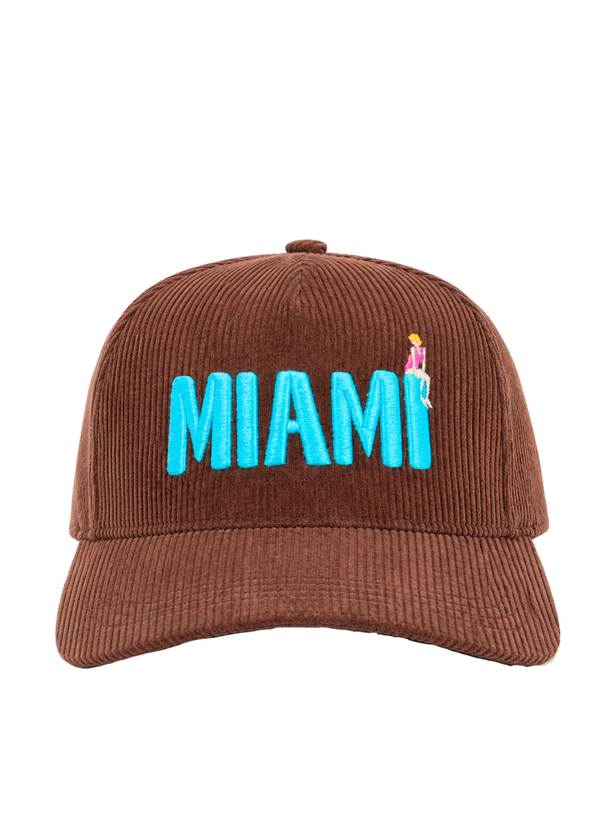 Miami Brown Corduroy Unisex Cap