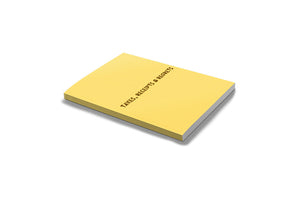 Taxes, Receipts and Regrets  Layflat Notebook