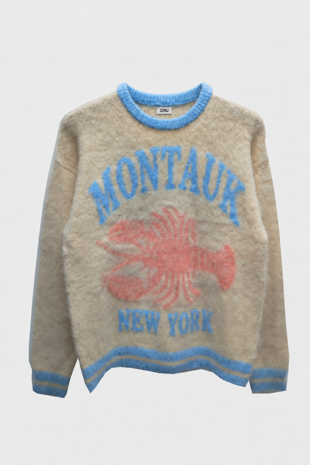 22NJ Montauk Lobster Mohair Sweater front